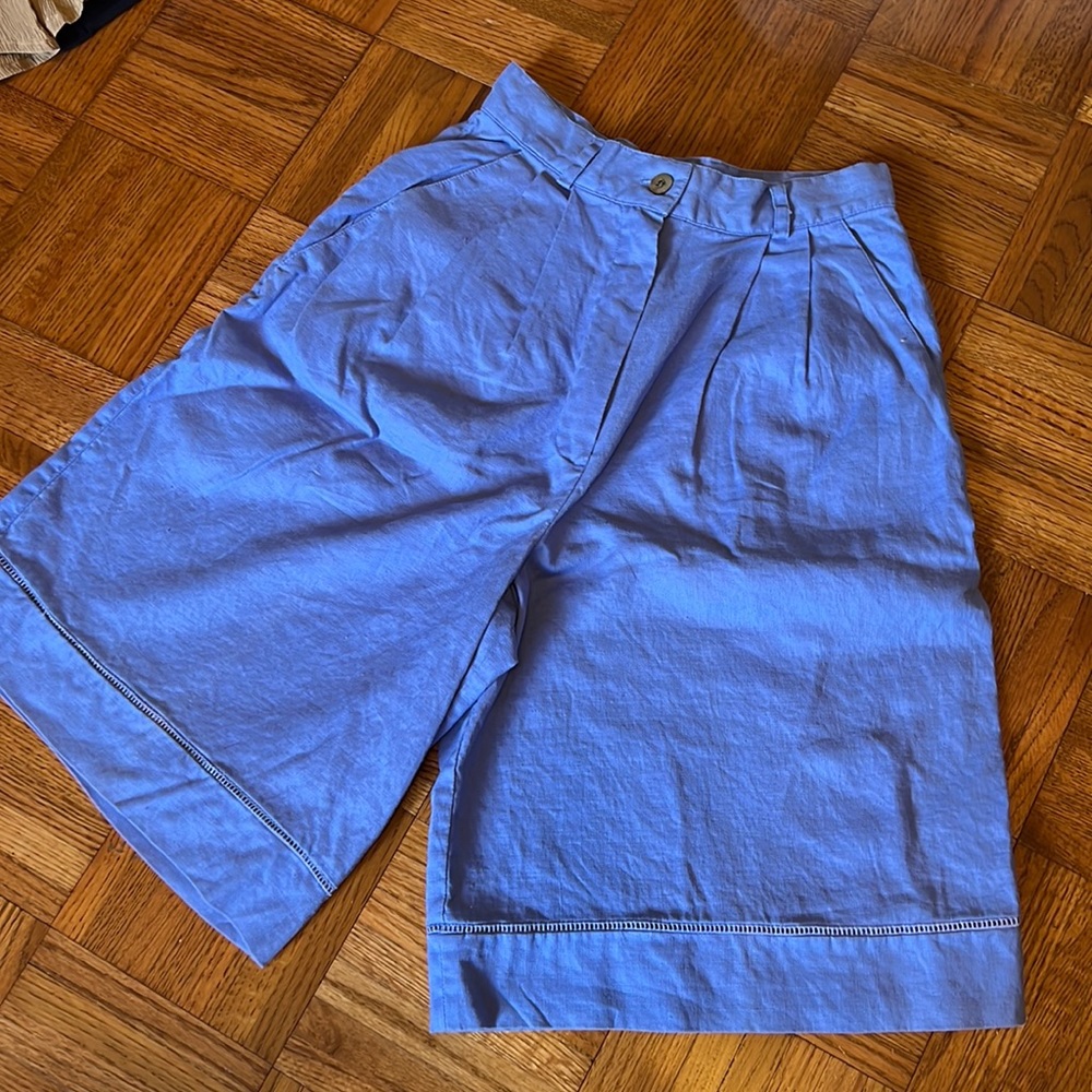 Vintage Laura Ashley high waist linen short